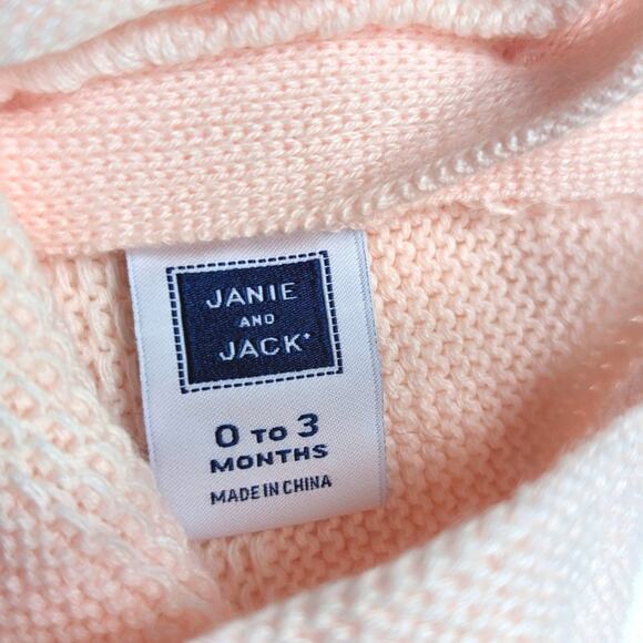 Janie and Jack Dress Baby Girls Size 0-3m Light Pink Sweater - Picture 3 of 4